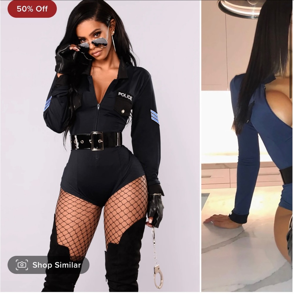 Police costume fashion nova